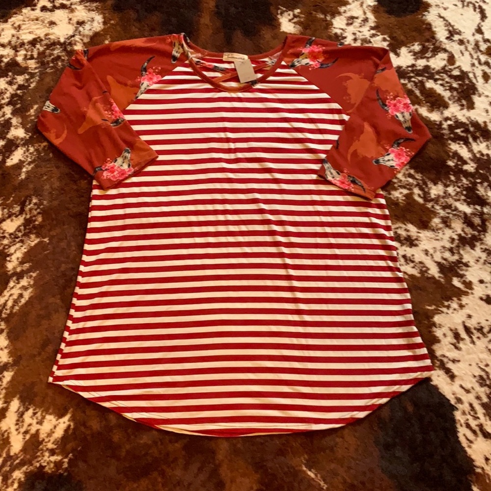 Bull/Stripe Boutique Top